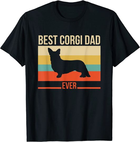 Best Corgi Dad Ever Vintage T-Shirt