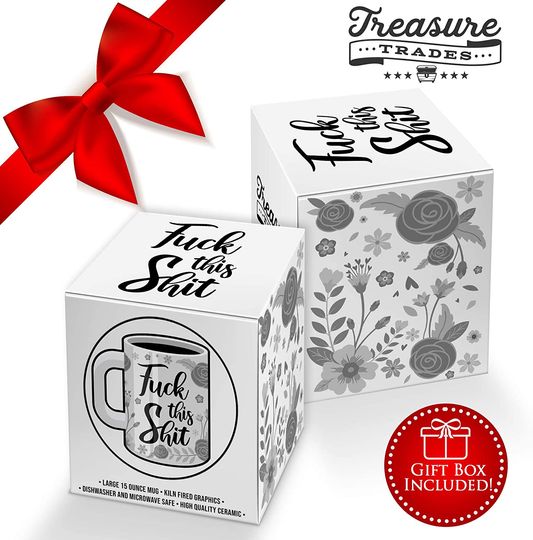 Treasure Trades Extra Large Coffee Mug & Unique Gag Gift, Friendship, Birthday, Christmas, Retirement Gifts