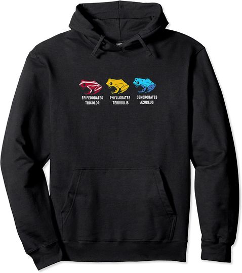 Funny Poison Dart Frogs Dart Game Player Pullover Hoodie