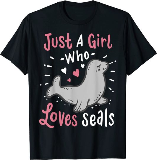 Seals Just a Girl Who Loves Seals Gift T-Shirt