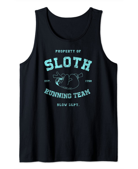 Sloth Running Team Athletic Slow Department Tank Top