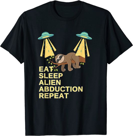 Discover Eat Sleep Alien Abduction Repeat T-Shirt