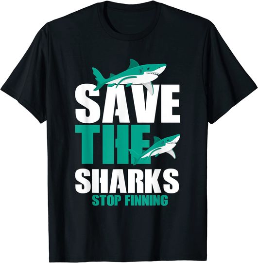 Discover Sea Fish Lovers Save sharks Stop Finning Environmental Gift T-Shirt