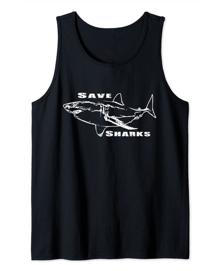 Save Sharks Conversation Tank Top