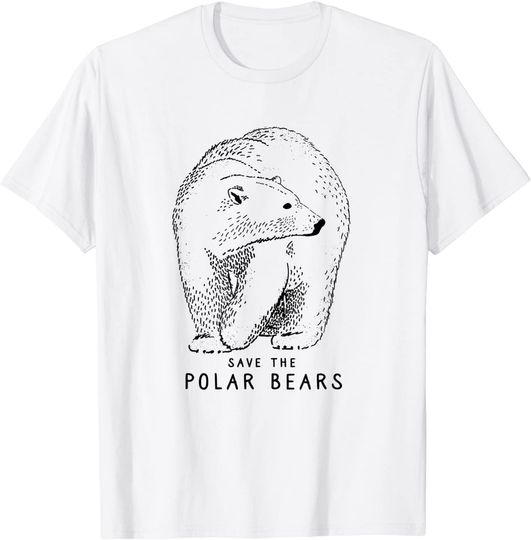 Discover Save the Polar Bears Endangered Arctic Animal T Shirt