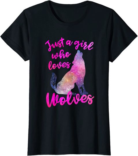 Just A Girl Who Loves Wolves T Shirt