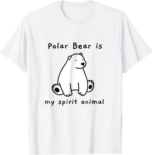 Polar Bear Is My Spirit Animal Mascot T Shirt