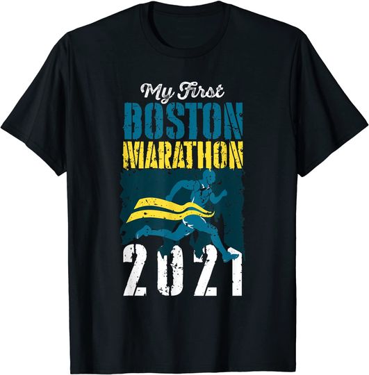 Boston 2021 Marathon Runner 26.2 Miles T-Shirt