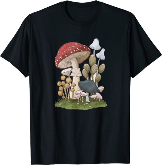 Mushroom T-Shirt Mycology Fungi Foraging Mushroom Whisperer T-Shirt