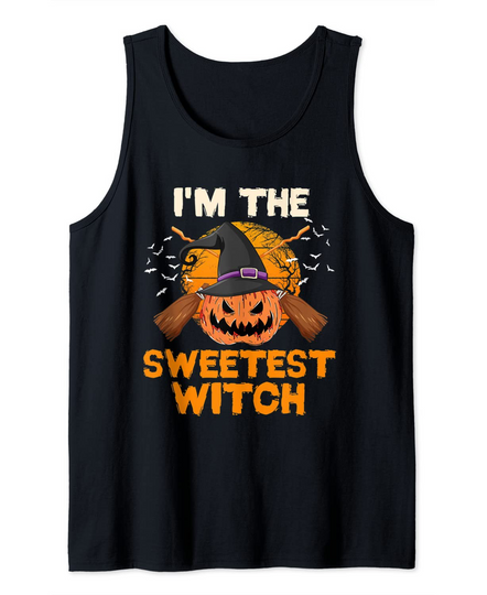 Discover I'm The Sweetest Witch Matching Family Halloween Party Tank Top