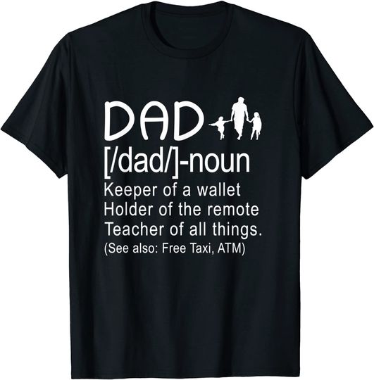 Discover Dictionary Definition Dad Fathers day T-Shirt