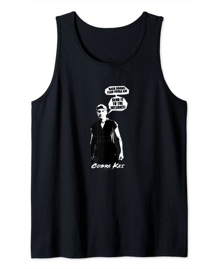 Johnny Hash Brown Team Cobra Kai Internet Tank Top