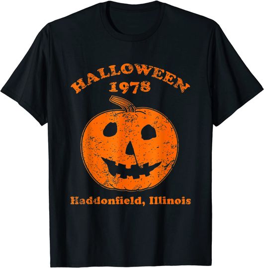 Halloween 1978 holiday spooky gift myers pumpkin haddonfield T-Shirt