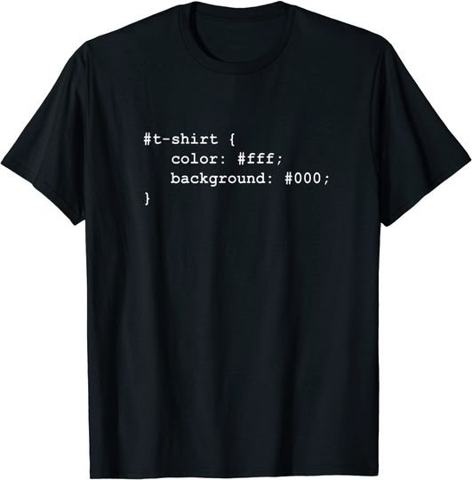 Web Developer CSS JavaScript HTML T Shirt