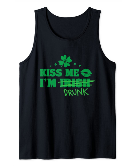 Kiss Me I'm Drunk St. Patty's Tank Top