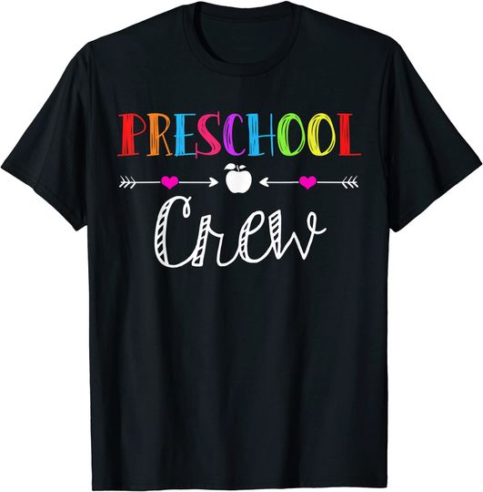 Preschool Crew Teacher First Day Of School Kids Gift T-Shirt
