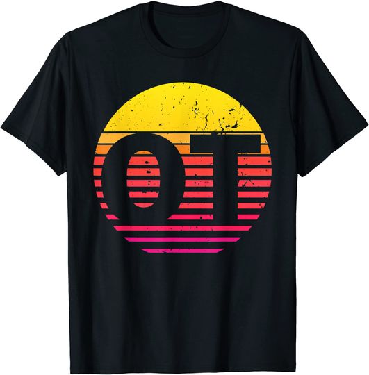 Retro OT Occupational Therapy Therapist OT Month T Shirt