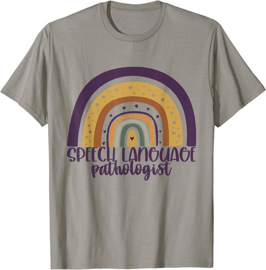 Speech Language Pathologist Rainbow Speech Therapy T-Shirt