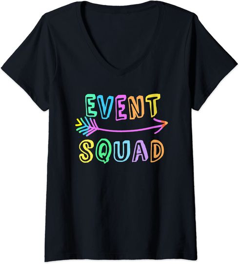 Event Squad Convention Planning Team Party Management Staff V-Neck T-Shirt