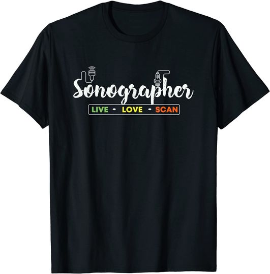 Sonographer - Funny Sonography Outfit Ultrasound Tech Gift T-Shirt