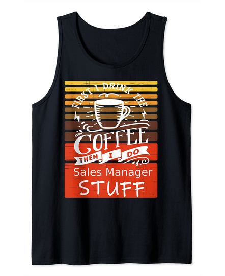 Discover Coffee Graphic For A Sales-manager Tank Top