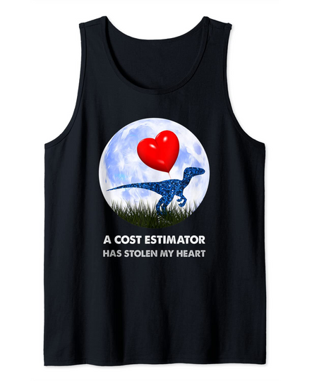 Cost Estimator Funny Dinosaur Tank Top