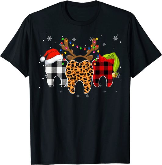Merry Christmas Tooth Costume Dental Assistant Xmas T-Shirt