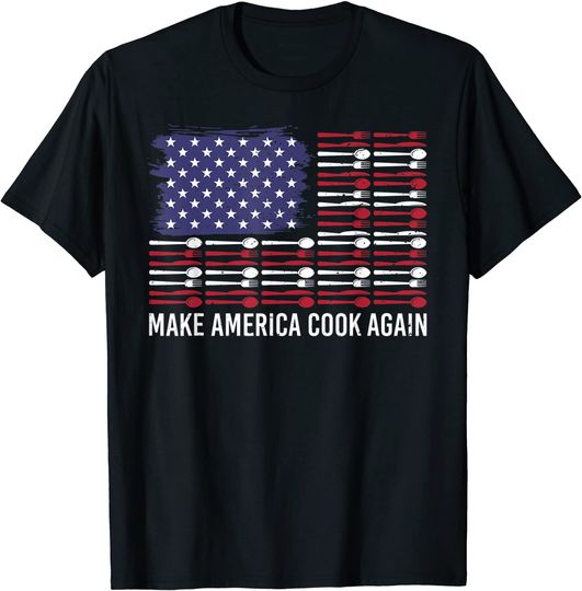 Patriot Make America Cook Again Chef Restaurant T-Shirt