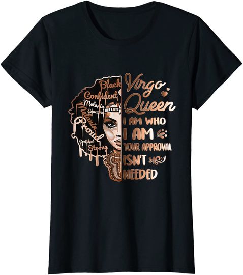 Virgo Queen Birthday Zodiac Black Women T Shirt