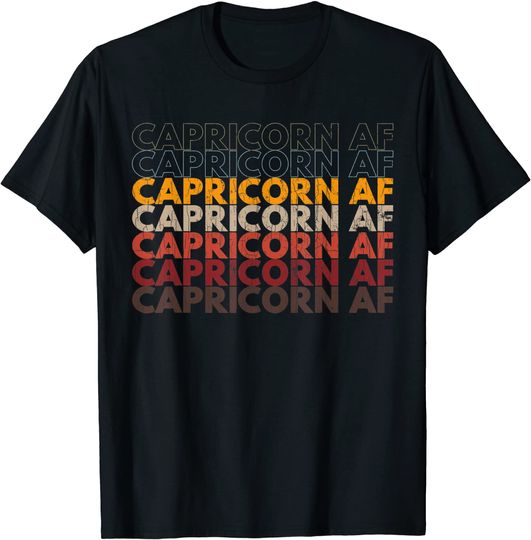 Capricorn AF Apparel Zodiac T Shirt