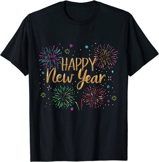 New Years Eve Party Supplies NYE 2021 Happy New Year T-Shirt