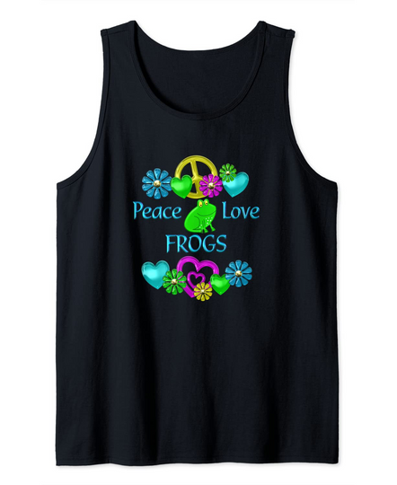 Peace Love Frogs Tank Top