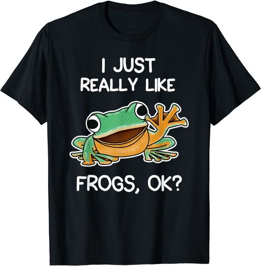 Discover I Just Really Like Frogs Owner Lover Frog Gifts T-Shirt