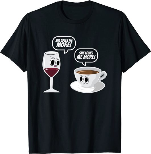 Discover Wine Vs Coffee T Shirt