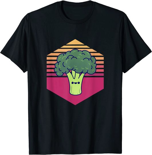 Kawaii Broccoli Vintage T-Shirt