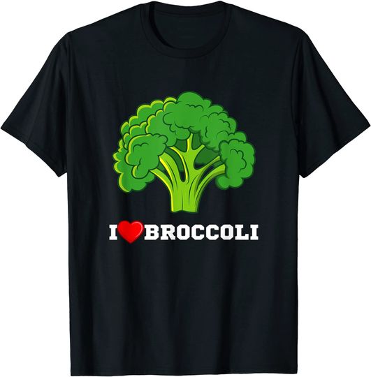 Keto Paleo I Love Broccoli Organic Healthy Eating T-Shirt