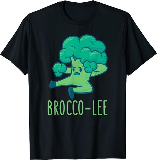 Brocco Lee - Karate Kung Fu Broccoli Vegetable T-Shirt