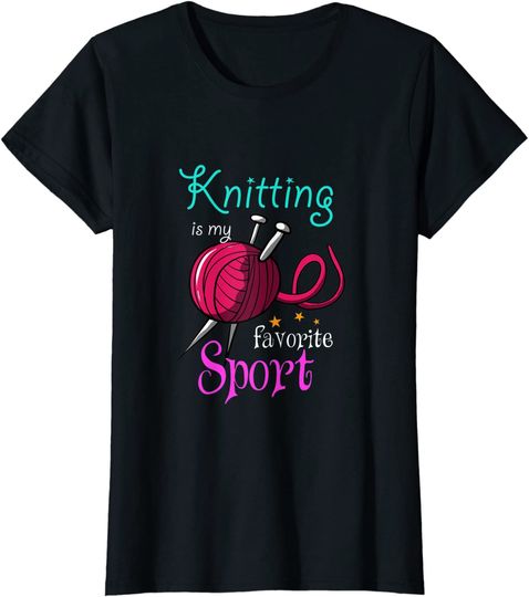 Knitting Yarn Craft Handcraft Knitters T Shirt