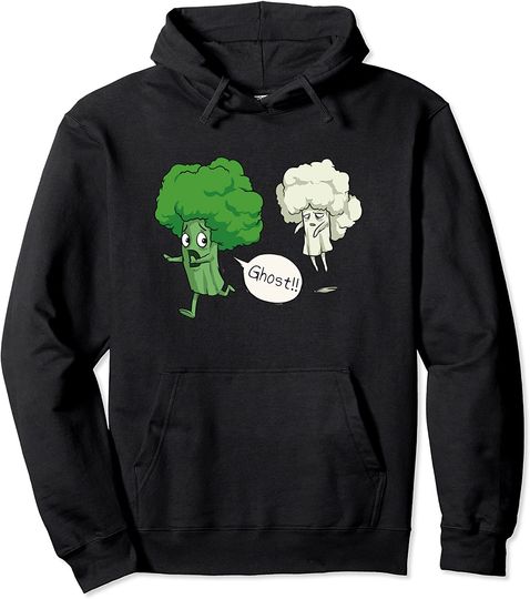Vegan Horror Story - Ghost Broccoli Pullover Hoodie