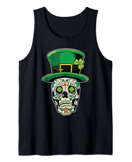 Discover Saint Patricks Day of Dead Tank Top
