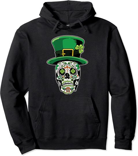 Discover Saint Patricks Day of Dead Pullover Hoodie