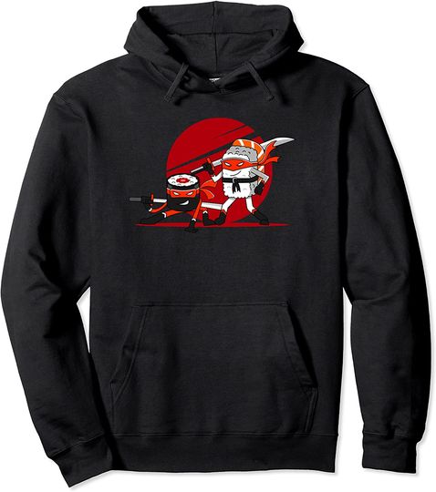 Funny Japanese Sushi Ninja Hoodie