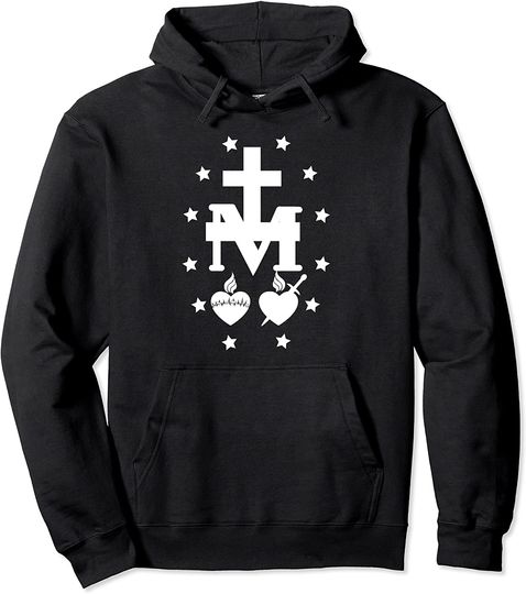 Miraculous Medal Of Immaculate Conception Catholic Marian Pullover Hoodie