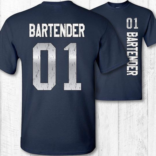 Number 1 Bartender Short Sleeve T-Shirt