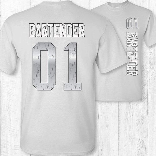 Number 1 Bartender Short Sleeve T-Shirt