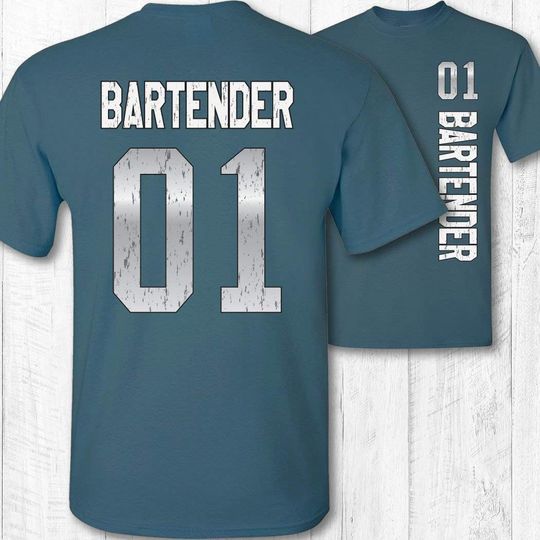 Number 1 Bartender Short Sleeve T-Shirt