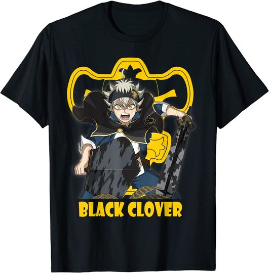 Graphic Black Design Arts Anime Clover Manga Series Astas T-Shirt