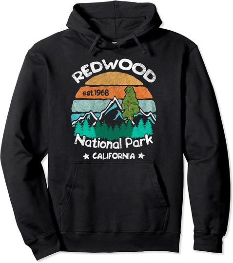 Redwood California US National Park Camping Hiking Gift Tee Pullover Hoodie