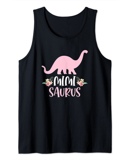 Mimi Saurus Grandma Mother's Day Thanksgiving Christmas Tank Top