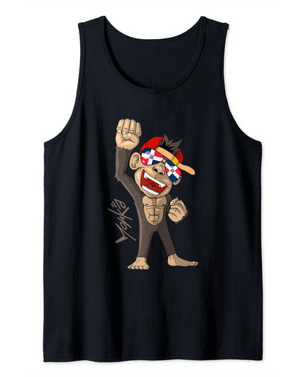Cheering Monkey Tank Top